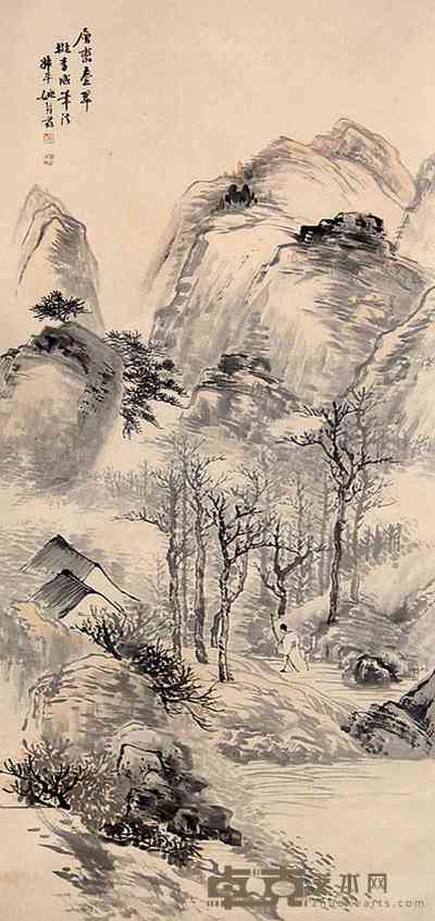 姚钟葆 层峦叠翠 立轴 126×60cm